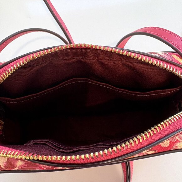 Coach Mini Camera Bag Daisy Floral Print Crossbody Handbag 3572 Pink Multi NEW - Picture 12 of 12